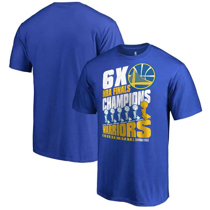 Golden State Warriors Fanatics Branded 2018 NBA Finals Champions Court Drillz 6 Time Champs T-Shirt Royal,We sell and wholesale Golden State Warriors Fanatics Branded 2018 NBA Finals Champions Court Drillz 6 Time Champs T-Shirt Royal on line form chian!
